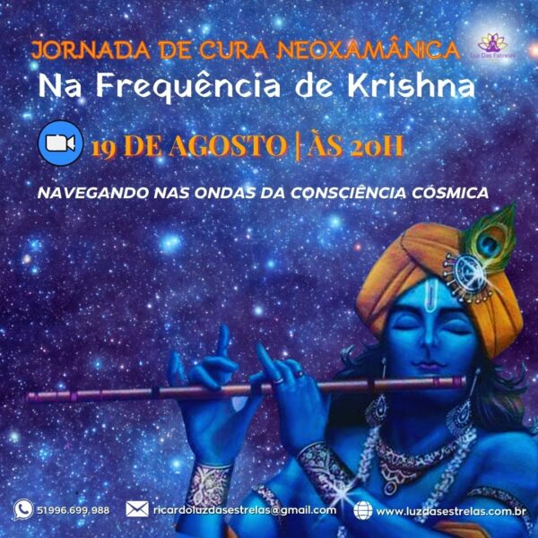 Krishna, o Deus do amor e da compaixão, irá lhe conduzir a um estado profundo de conexão com o Divino, despertando a Centelha Divina que reside dentro de você.