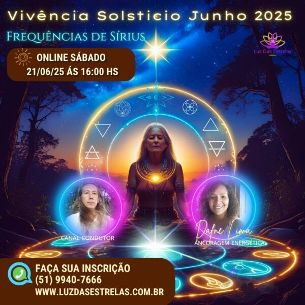 vivência xamânica online solstício junho 2025